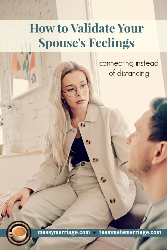 Validating your spouse's feelings can be difficult to do. But with Beth's tips, you'll see the need as well as how to achieve this connecting agent for your marriage! #validate #validation #connection #communication #tips #Bible #verses #marriage #acceptance #listening