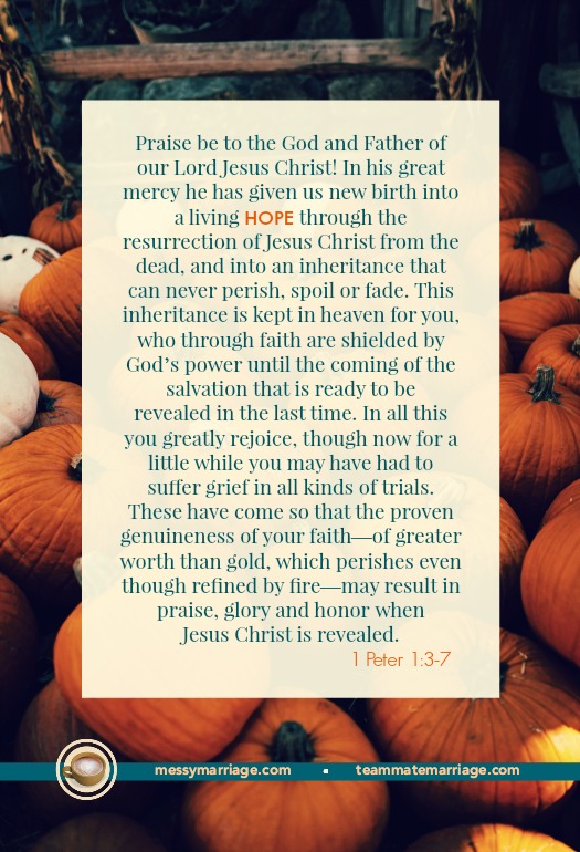 Living Hope - Find ways to tap into the Hope of Christ when your marriage and life feels cursed! #marriage #hope #Bible #verses #encouragement #discouraged #trials #conflict #troubles #satan #Christ #God