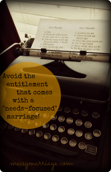 Why Your Spouse Can’t Meet Your Needs and WW&nbsp;Linkup!