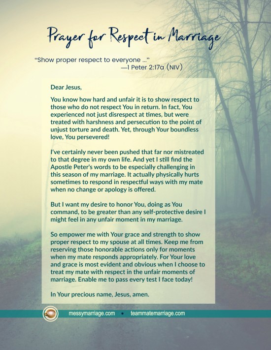 Prayer for Respect