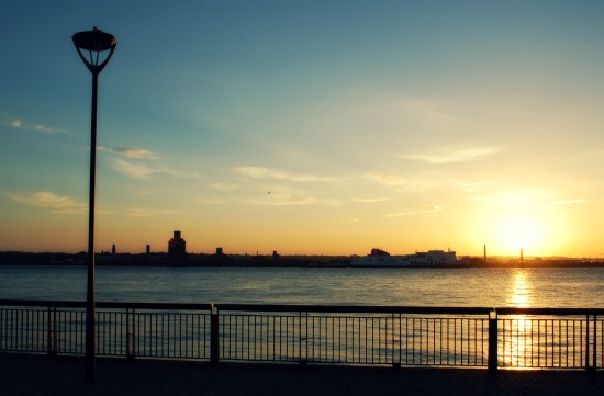 Sunset on Mersey