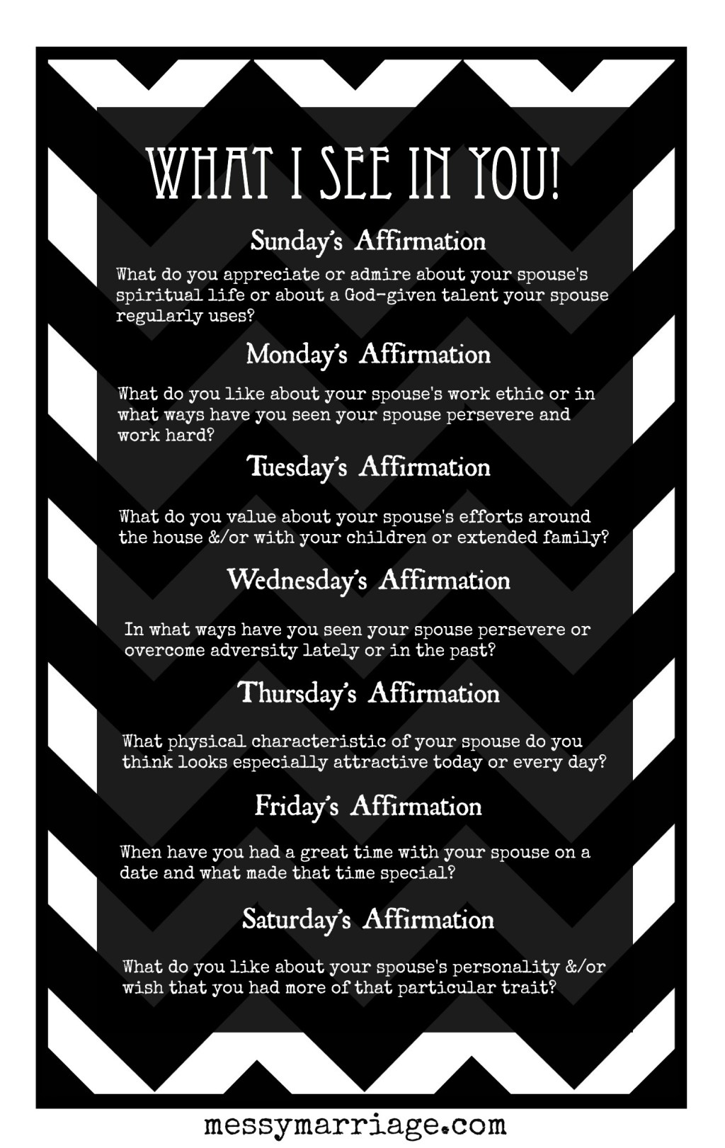How to Affirm Your Mate&nbsp;Printable